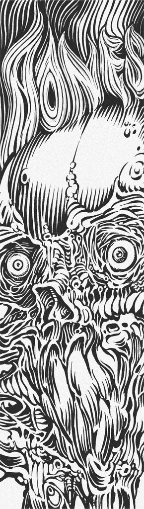 BONES WHEELS  9" X 33" STARE DOWN WHITE SHEET