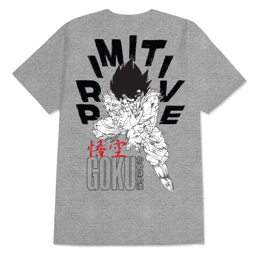PRIMITIVE X DBZ GOKU ENERGY ATHLETIC GREY SS M