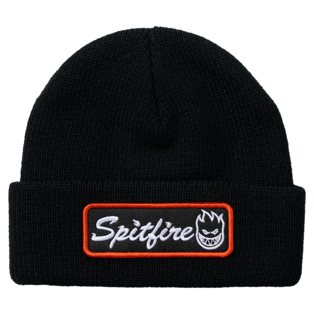 SPITFIRE COURIER PATCH CUFF BEANIE BLACK