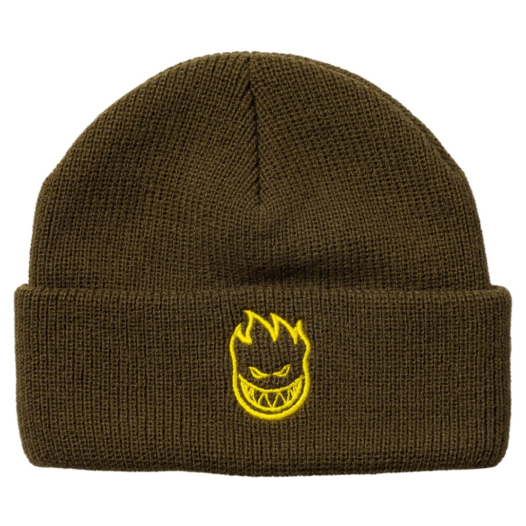 SPITFIRE BIGHEAD CUFF BEANIE BROWN/YELLOW