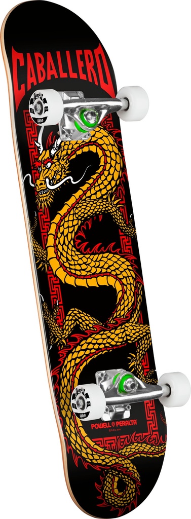 POWELL CABALLERO CHINESE DRAGON BLACK COMPLETE 7.75 X 31.08