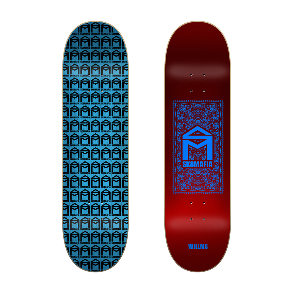 SK8MAFIA WILLMS PAISLEY FOIL DECK 8.3