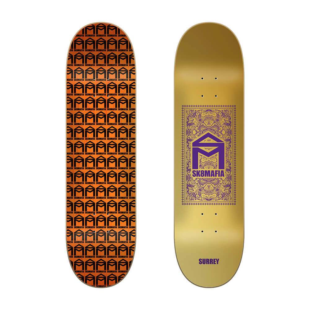 SK8MAFIA SURREY PAISLEY FOIL DECK 8.25