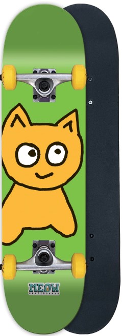 MEOW BIG CAT GREEN SOFT TOP COMPLETE 6.50 X 28.50