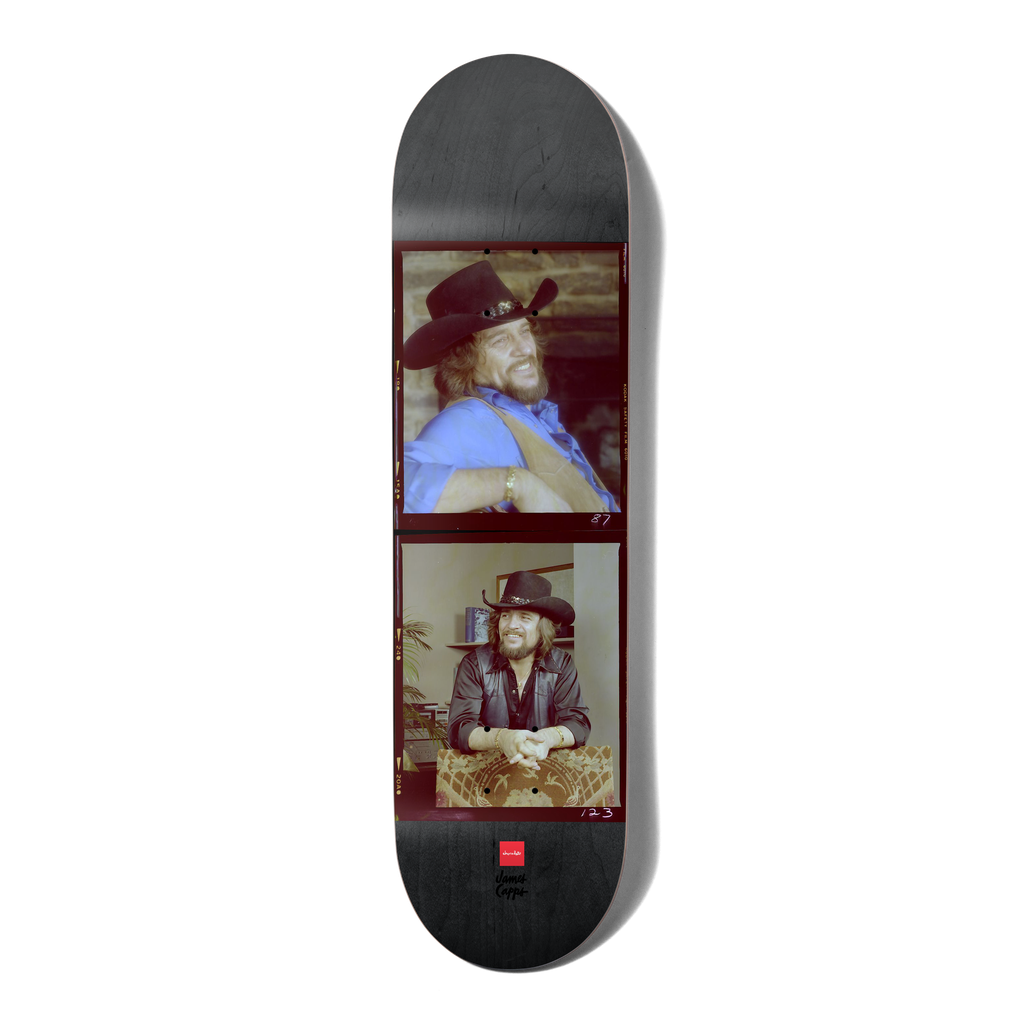 CHOCOLATE CAPPS WAYLON JENNINGS TWIN TAIL DECK 8.0