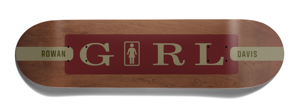 GIRL DAVIS SERIF TWIN TAIL DECK 8.5