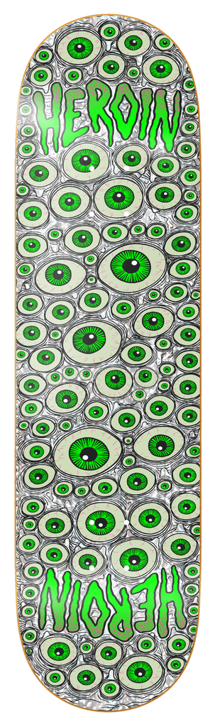 HEROIN TEAM HOLOGRAPHIC EYES SYMMETRICAL DECK 8.25