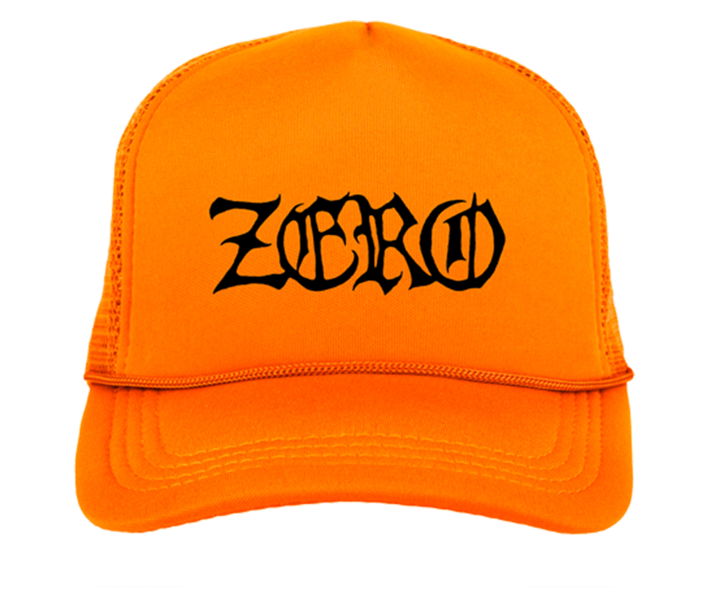 ZERO WASTELAND TRUCKER HAT SAFETY ORANGE