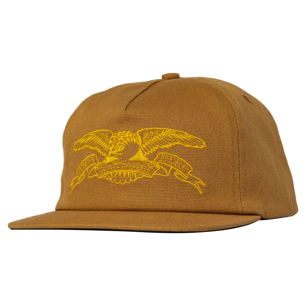 ANTI-HERO BASIC EAGLE SNAPBACK HAT BROWN/GOLD