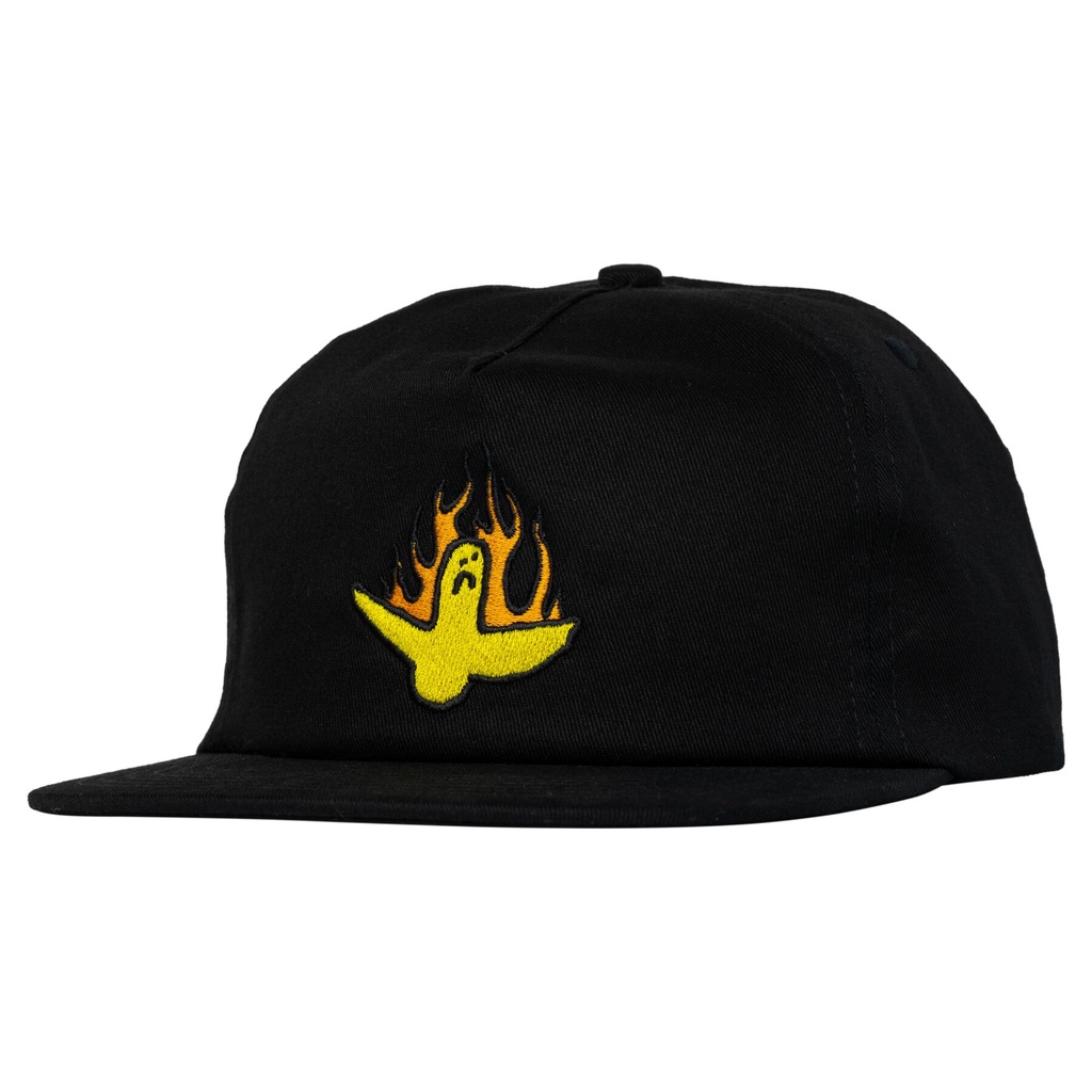 KROOKED FIRE BIRD SNAPBACK HAT BLACK