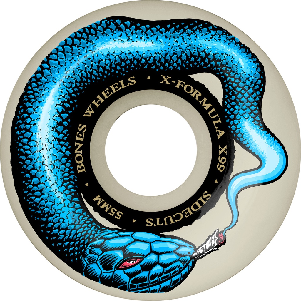 BONES X-FORMULA SMOKIN SNAKE V5 SIDECUT 55MM 99A (Set of 4)