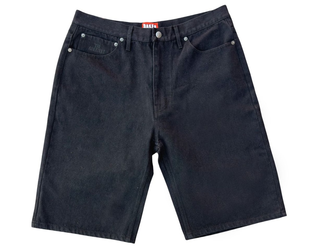 BAKER WARNER BLACK DENIM SHORTS 38