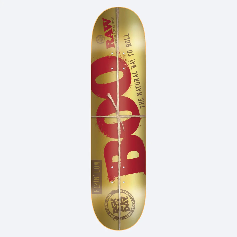 DGK BOO X RAW GOLD FOIL DECK 8.25