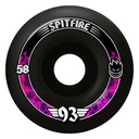 SPITFIRE FORMULA FOUR RADIALS BLACK 58MM 93D (Set of 4)