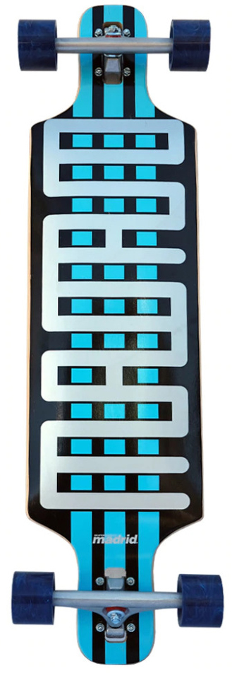MADRID BLUE STEEL TOP MOUNT LONGBOARD COMPLETE 9.75 X 36.00