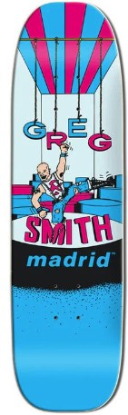 MADRID GREG SMITH PUNK REISSUE FREESTYLE SHAPED DECK 7.25 X 26.87