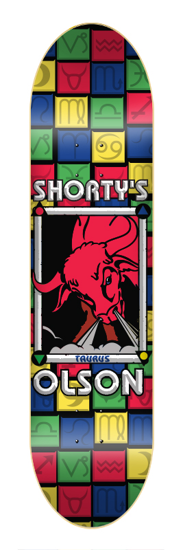 SHORTY'S OLSON TAURUS RED DECK 8.25