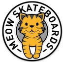 MEOW TABBY SEAL STICKER 2.00"