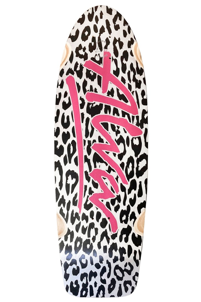 ALVA 1979 OG WHITE LEOPARD SHAPED WHEEL WELLS DECK 9.25 X 30.0