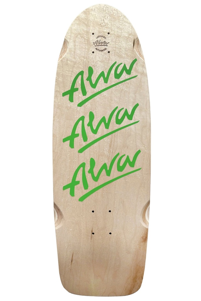 ALVA TRI-LOGO PIG GREEN SHAPED WHEEL WELLS DECK 10.0 X 30.0
