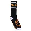SPITFIRE HELLFIRE SCRIPT SOCKS BLACK