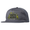 ANTI-HERO AH-GLYPHICS SNAPBACK HAT CHARCOAL