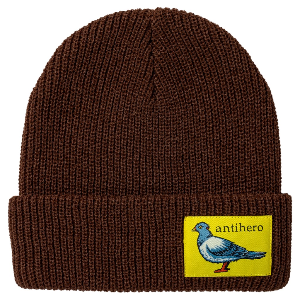 ANTI-HERO LIL PIGEON LABEL BEANIE BROWN/YELLOW