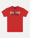 THRASHER RED CURB BY LSD WORLDPEACE RED SS L