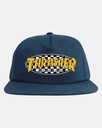 THRASHER CHECKERED OVAL SNAPBACK NAVY
