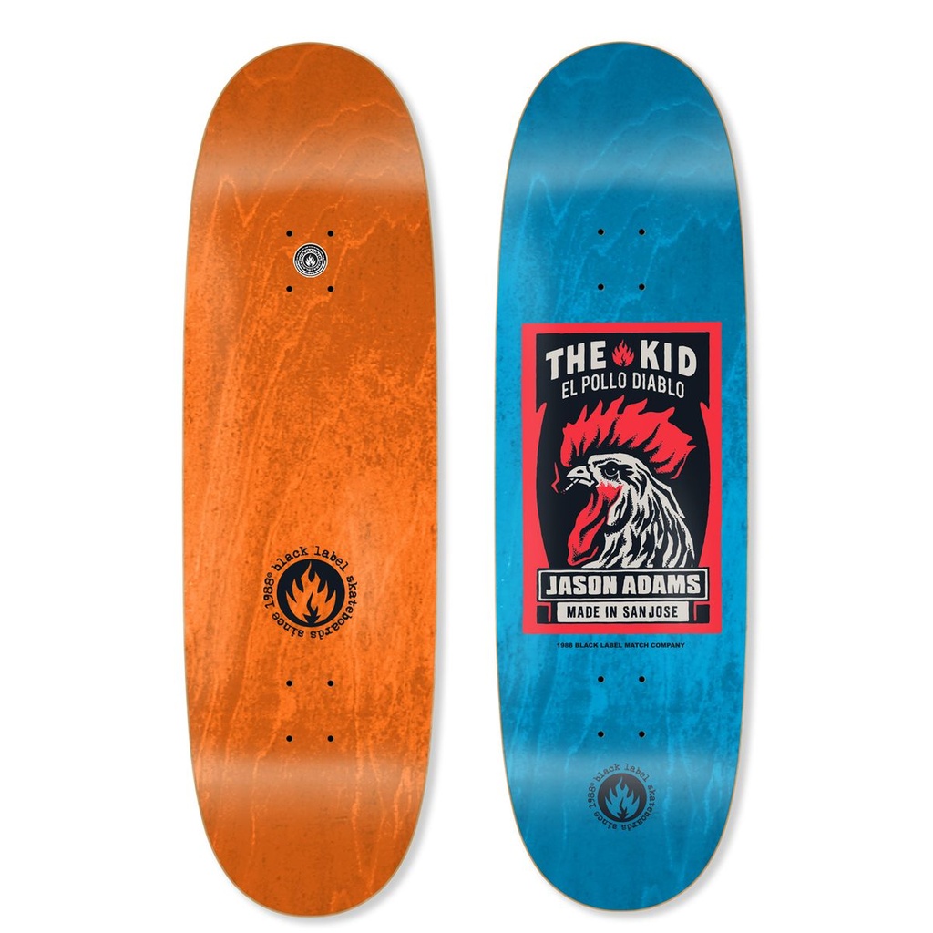 BLACK LABEL JASON ADAMS EL POLLO DIABLO CUSTOM EGG SHAPED DECK 9.0