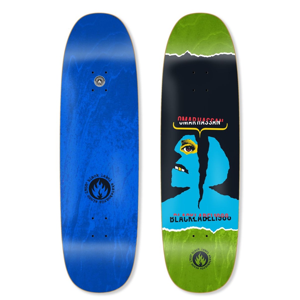 BLACK LABEL OMAR HASSAN HEADACHE BLACK WIDOW SHAPED DECK 9.25