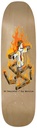 TOY MACHINE ED TEMPLETON CHARRED CROSS SHAPED DECK 9.0 X 33.25