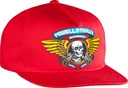POWELL WINGED RIPPER SNAPBACK HAT RED