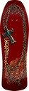 POWELL RAY UNDERHILL CROSS BURGUNDY/GOLD FOIL SHAPED DECK 9.9 X 31.5
