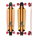 LAYBACK FINISH LINE RED DROP THROUGH LONGBOARD COMPLETE 10.25 X 39.00
