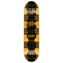 GX1000 TEAM OG LOGO TARTAN YELLOW DECK 8.50