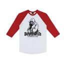 DEATHWISH AMERICAN CLASSIC RAGLAN WHITE/RED XXL
