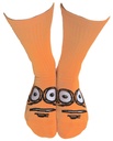 HEROIN BIG EGG SOCKS NEON ORANGE