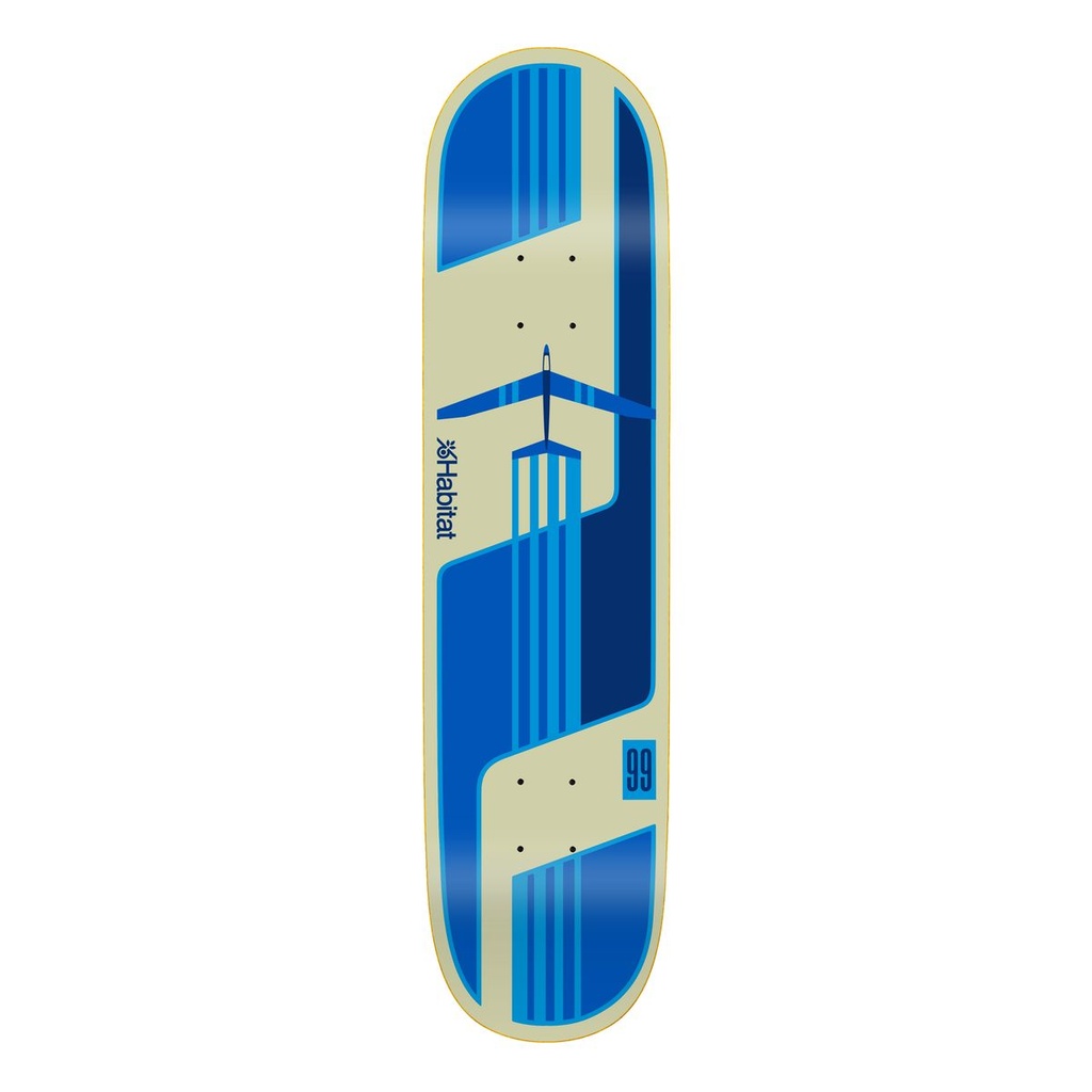 HABITAT TEAM GLIDER BLUE TWIN TAIL DECK 8.50