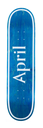 APRIL TEAM OG LOGO BLUE INVERT MINI DECK 7.37