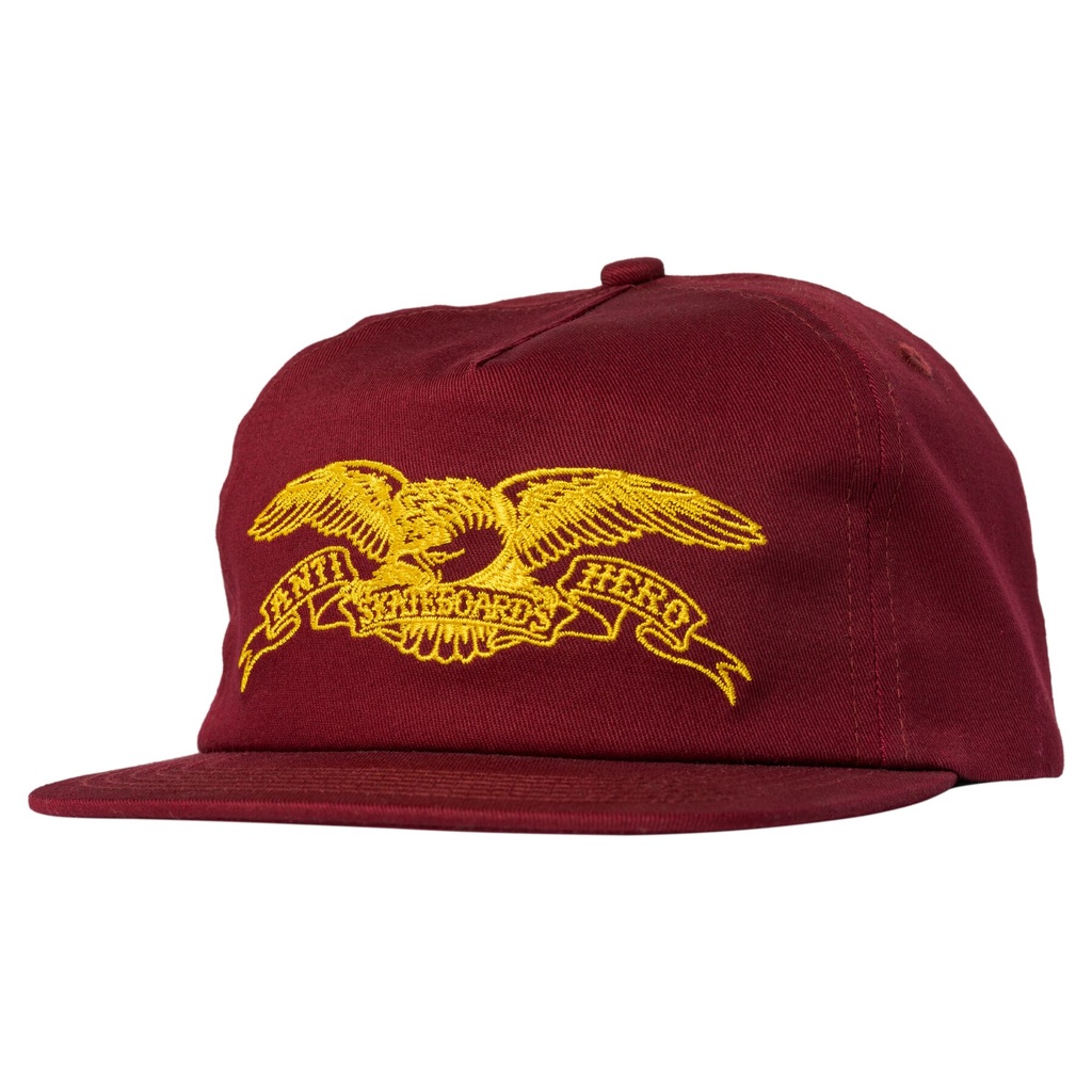 ANTI-HERO BASIC EAGLE SNAPBACK HAT WINE