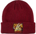 POWELL CAB STREET DRAGON BEANIE FOREST BURGUNDY