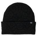 KROOKED FLOWERS EYES BEANIE LIGHT BLACK
