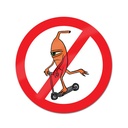 TOY MACHINE NO SCOOTERS STICKER
