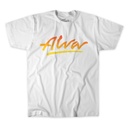 ALVA OG LOGO FLAME FADE WHITE SS XL