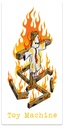 TOY MACHINE CHARRED CROSS STICKER