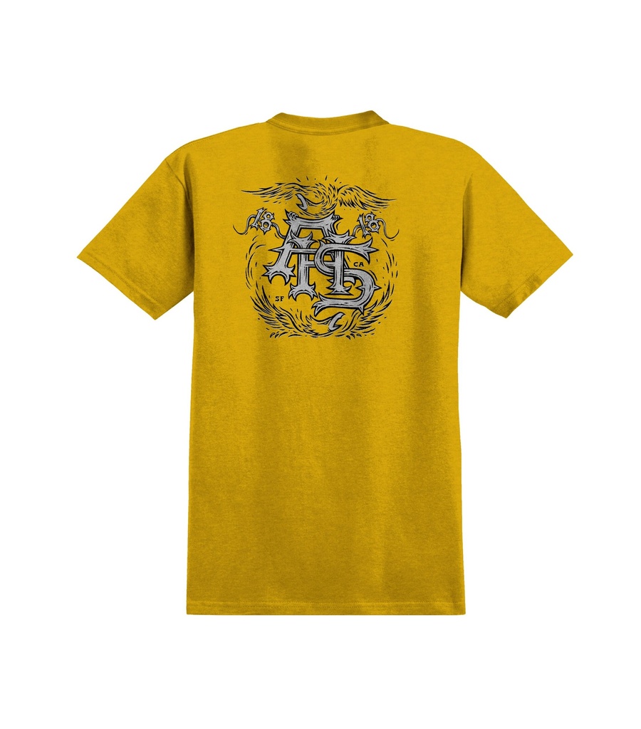 ANTI-HERO CUSTOMS HEATHER MUSTARD 4.6OZ SS L