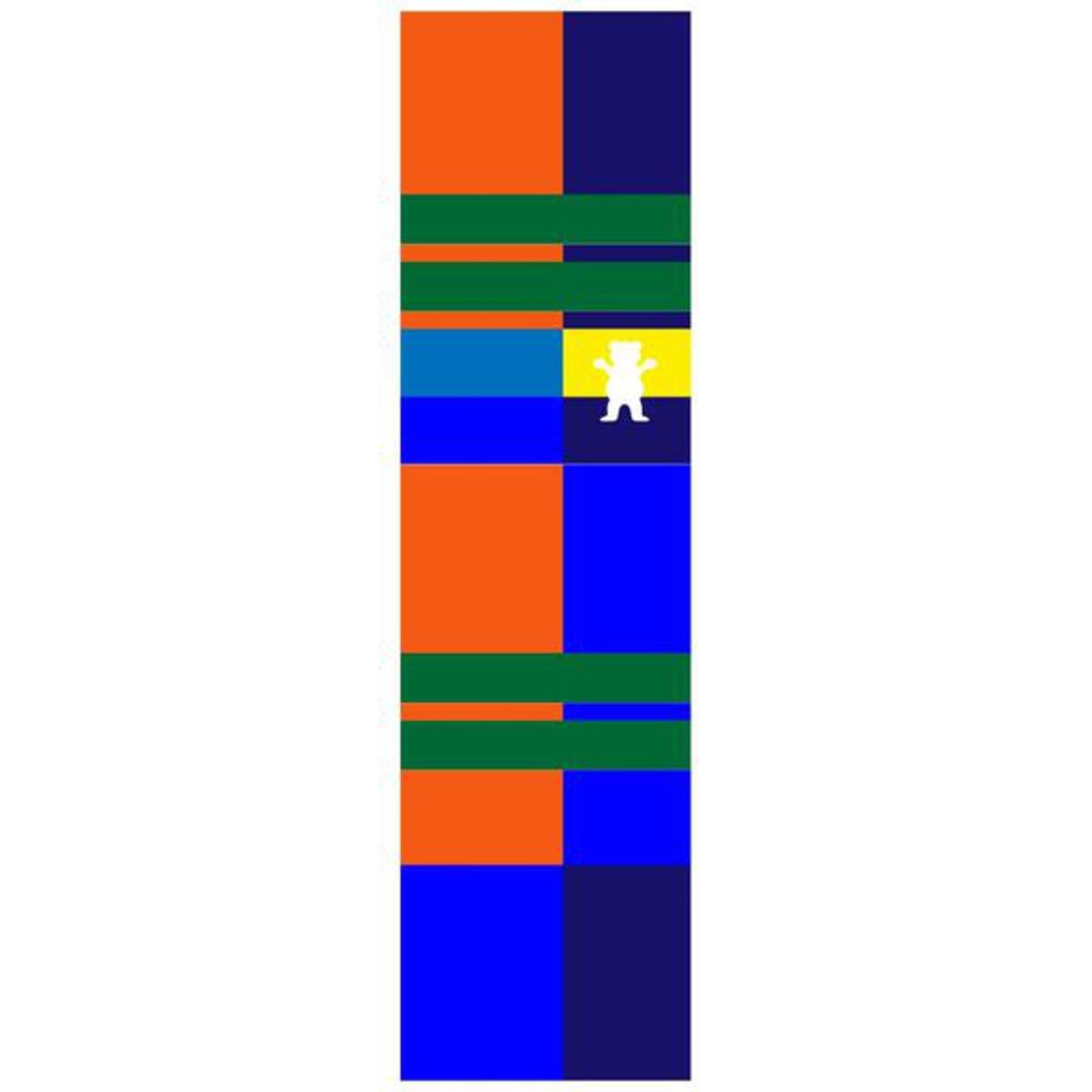 GRIZZLY 9" RUGBY STRIPES ORANGE PERFORATED SHEET