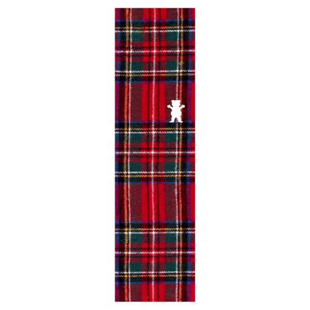 GRIZZLY 9" PLAID OG BEAR RED PERFORATED SHEET