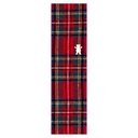 GRIZZLY 9" PLAID OG BEAR RED PERFORATED SHEET